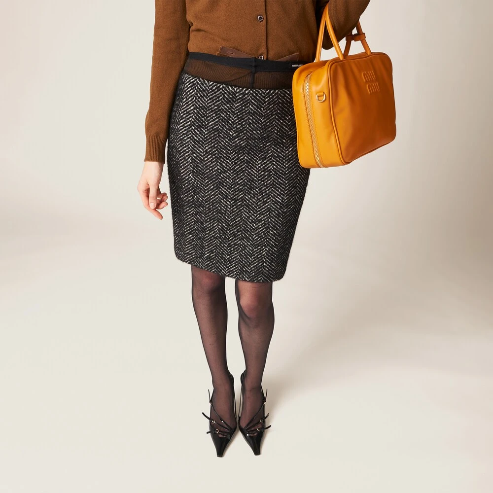 Miu Miu Chevron Skirt - Image 4
