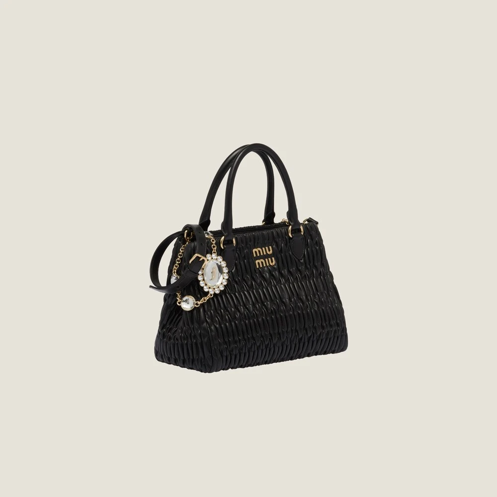 Miu Miu Miu Crystal Nappa Leather And Crystal Handbag - Image 3