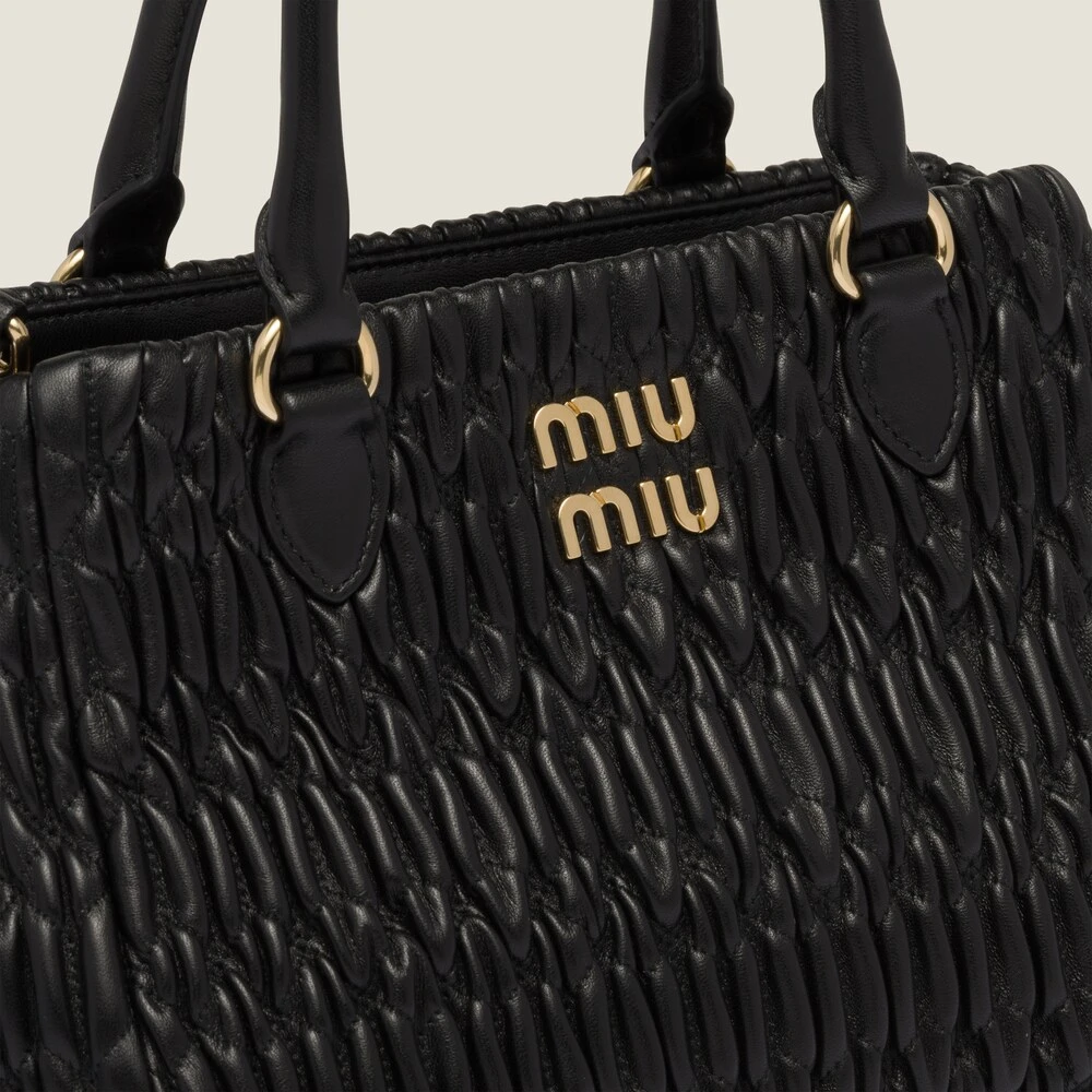 Miu Miu Miu Crystal Nappa Leather And Crystal Handbag - Image 7
