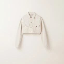 Miu Miu Ecru Denim Jacket
