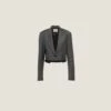 Miu Miu Grisaille Single-breasted Jacket