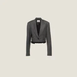 Miu Miu Grisaille Single-breasted Jacket