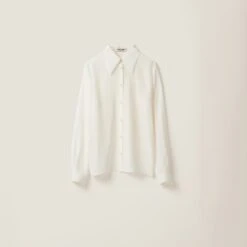 Miu Miu Crepe De Chine Shirt