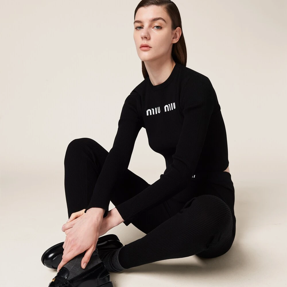 Miu Miu Viscose Pants - Image 5