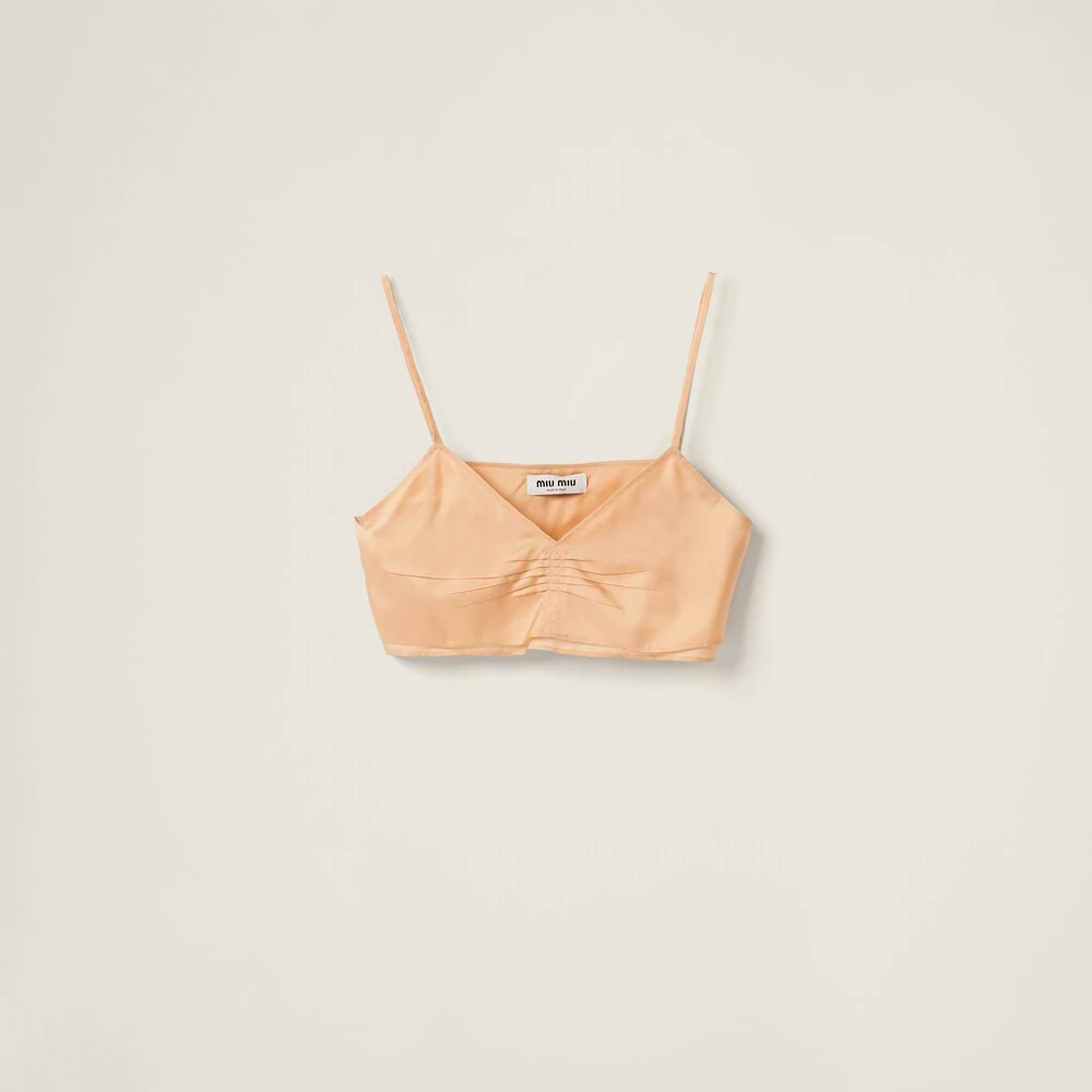 Miu Miu Pongé Top