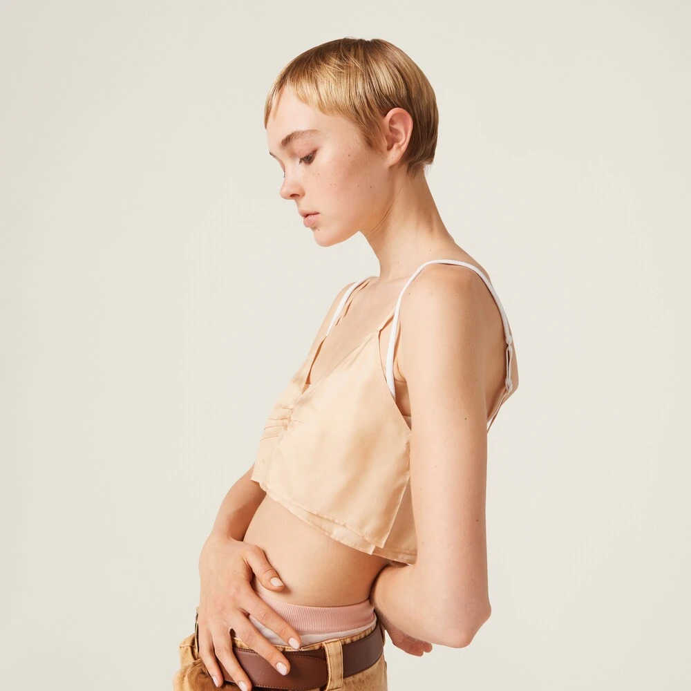 Miu Miu Pongé Top - Image 5