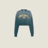 Miu Miu Garment-dyed Cotton Fleece Sweatshirt