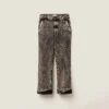 Miu Miu Marbleized Denim Jeans