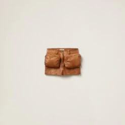 Miu Miu Nappa Leather Shorts