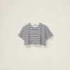 Miu Miu Cotton T-shirt With Printed Logo