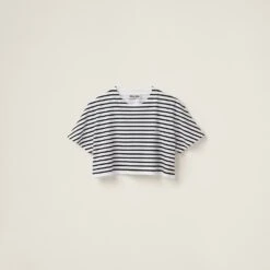 Miu Miu Cotton T-shirt With Printed Logo