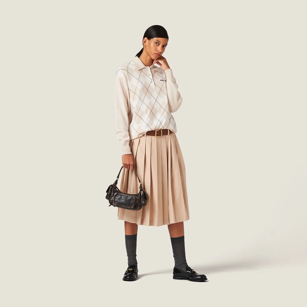 Miu Miu Cashmere Knit Polo Shirt - Image 2