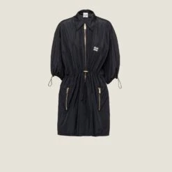 Miu Miu Technical Silk Mini-dress