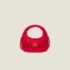 Miu Miu Wander Matelassé Satin Mini Hobo Bag