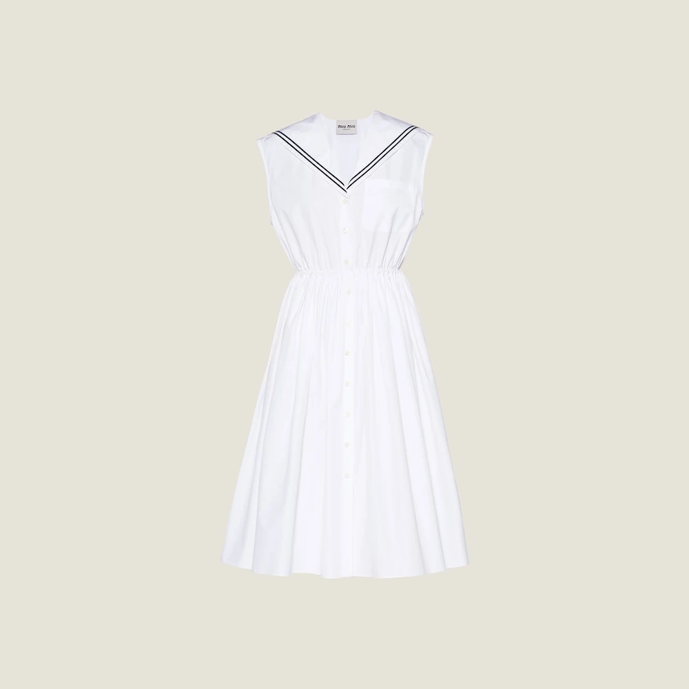 Miu Miu Sailor Poplin Dress