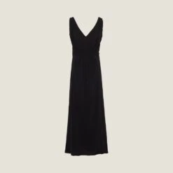 Miu Miu Long Crepe De Chine Dress