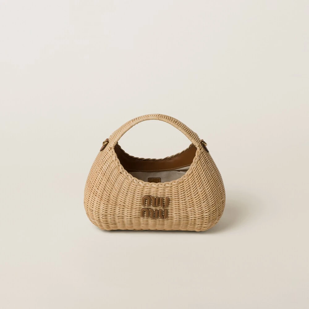 Miu Miu Wander Wicker Handbag