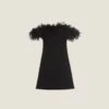 Miu Miu Embroidered Tricotine Dress