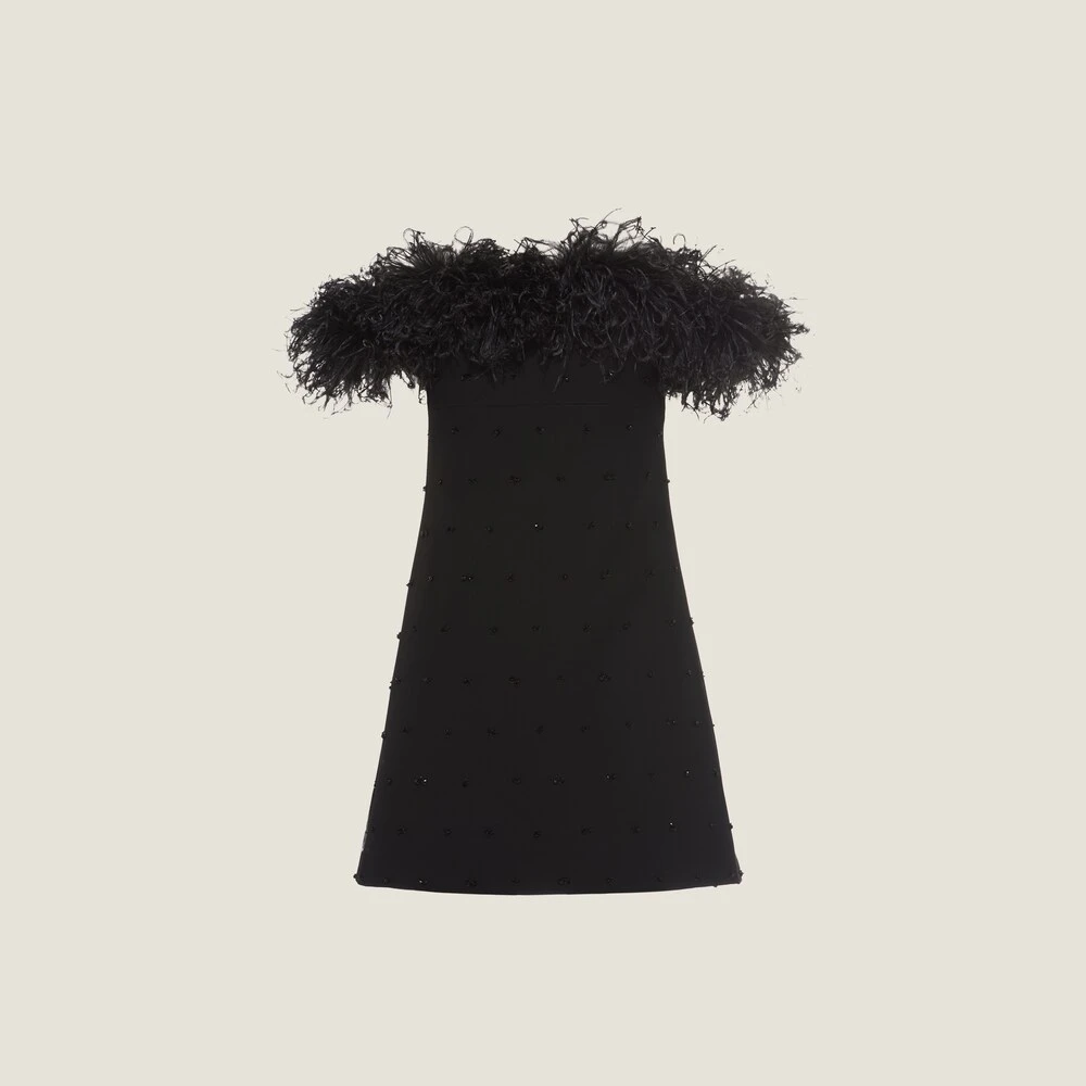 Miu Miu Embroidered Tricotine Dress