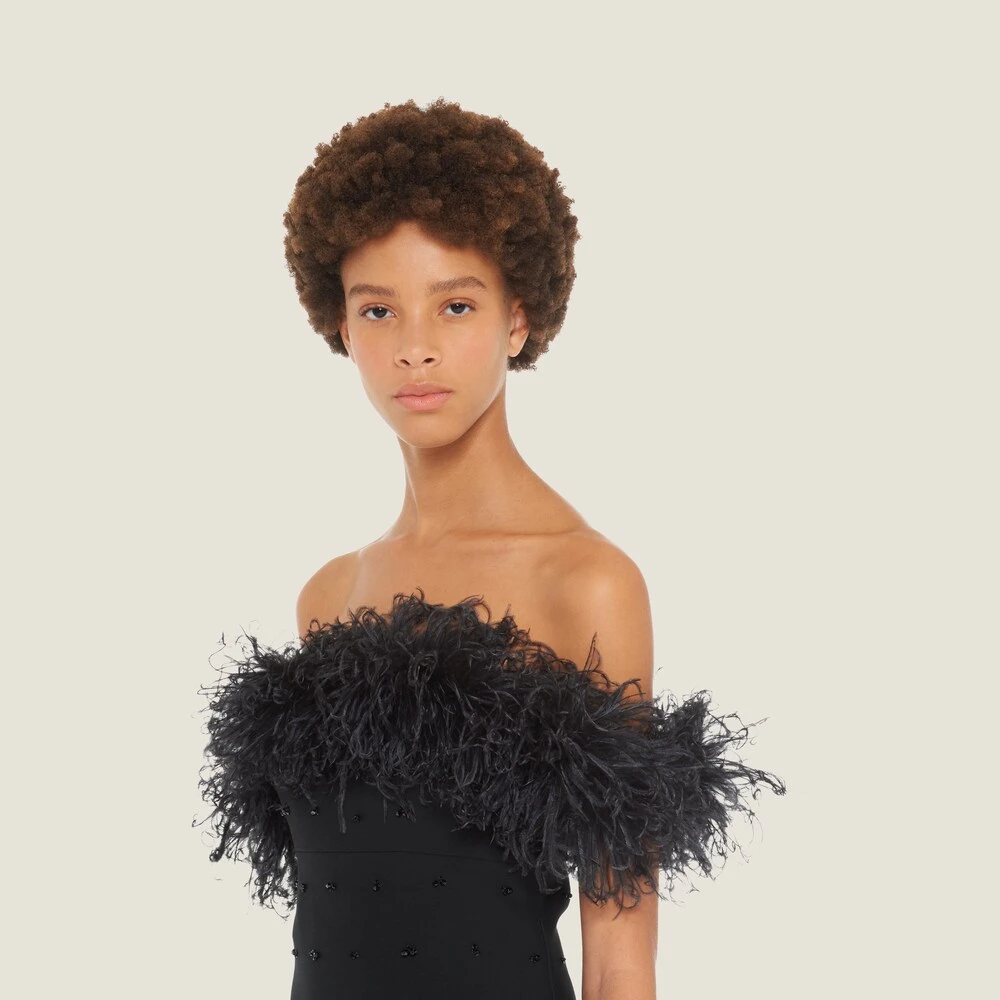 Miu Miu Embroidered Tricotine Dress - Image 4