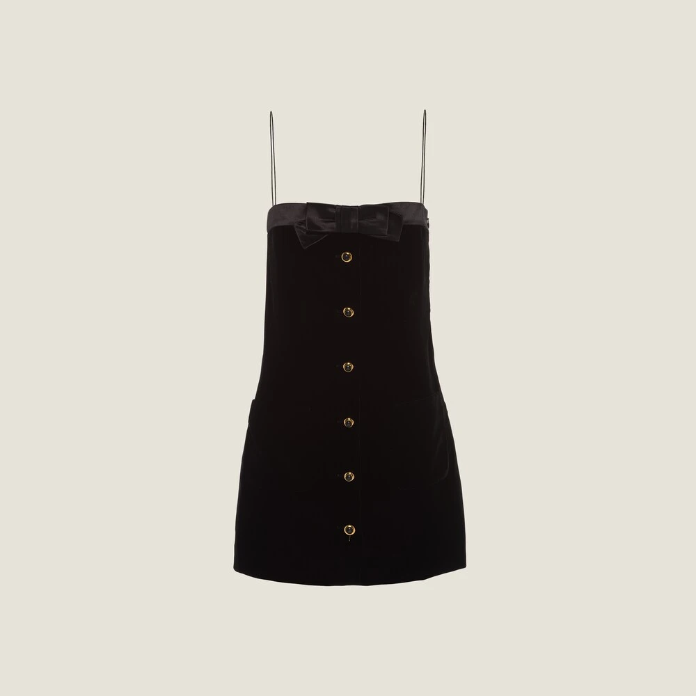 Miu Miu Velvet Short Dress