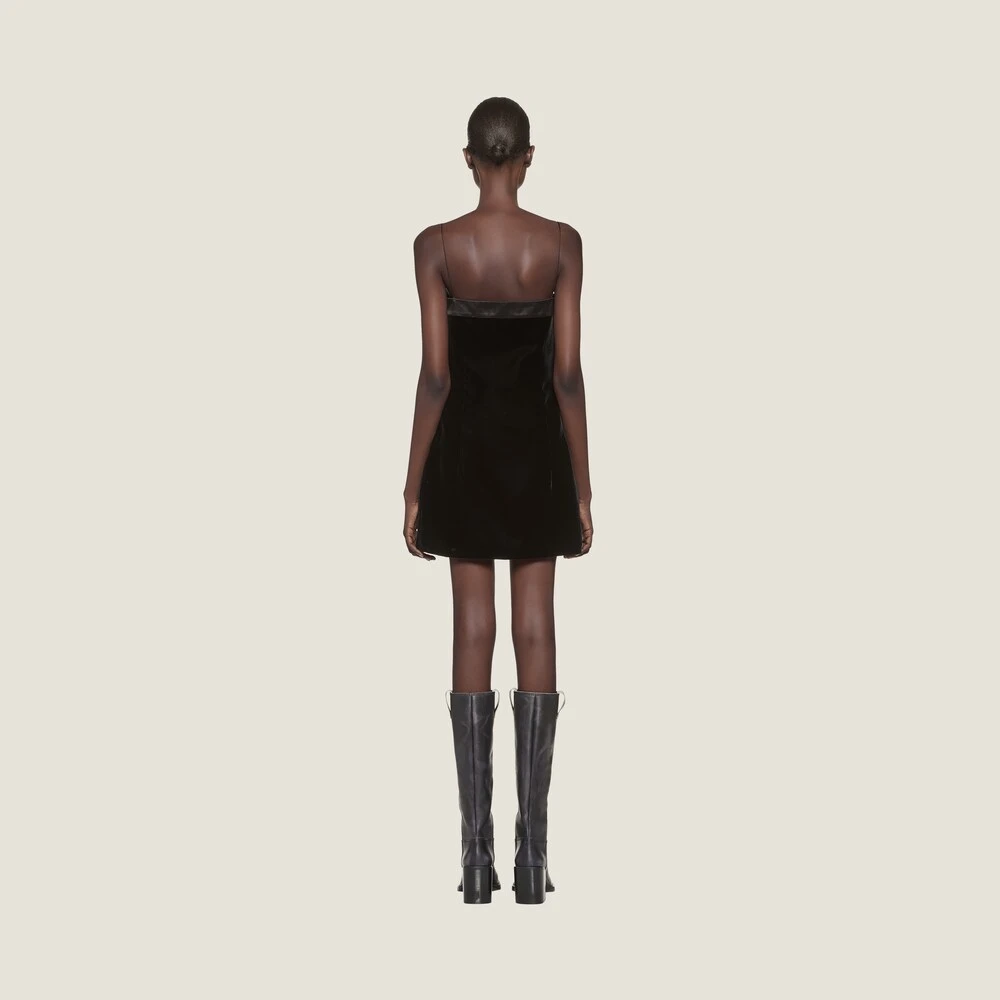Miu Miu Velvet Short Dress - Image 3