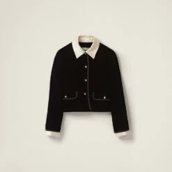 Miu Miu Single-breasted Velvet Jacket