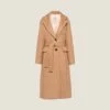 Miu Miu Padded Camel Velour Coat