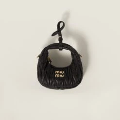 Miu Miu Wander Matelassé Nappa Leather Mini Hobo Pouch