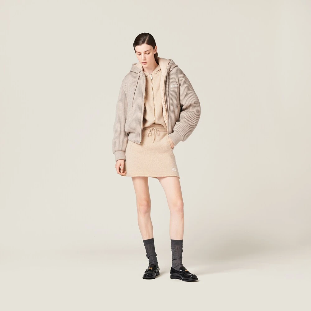 Miu Miu Medium-weight Wool Down Jacket - Image 2