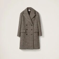 Miu Miu Double-breasted Bouclé Coat