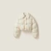 Miu Miu Cropped Nylon Down Jacket