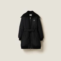 Miu Miu Technical Fabric Down Coat