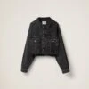 Miu Miu Black Denim Blouson