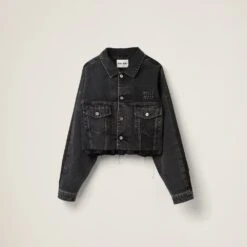 Miu Miu Black Denim Blouson