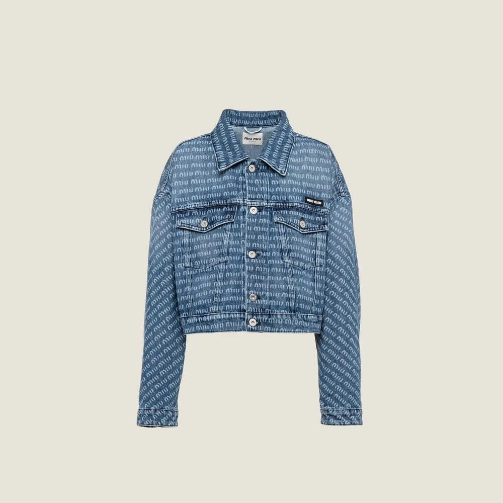 Miu Miu Denim Blouson Jacket