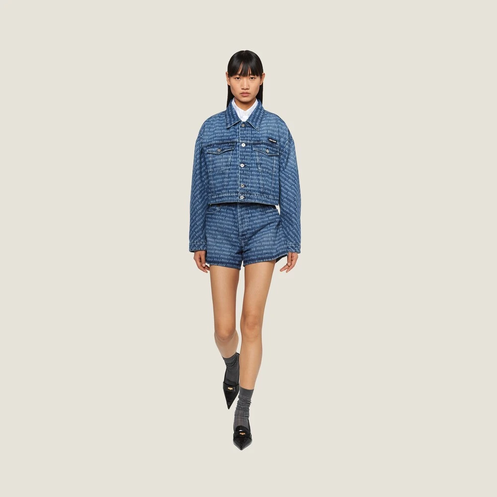 Miu Miu Denim Blouson Jacket - Image 2