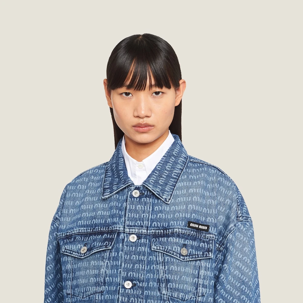 Miu Miu Denim Blouson Jacket - Image 4