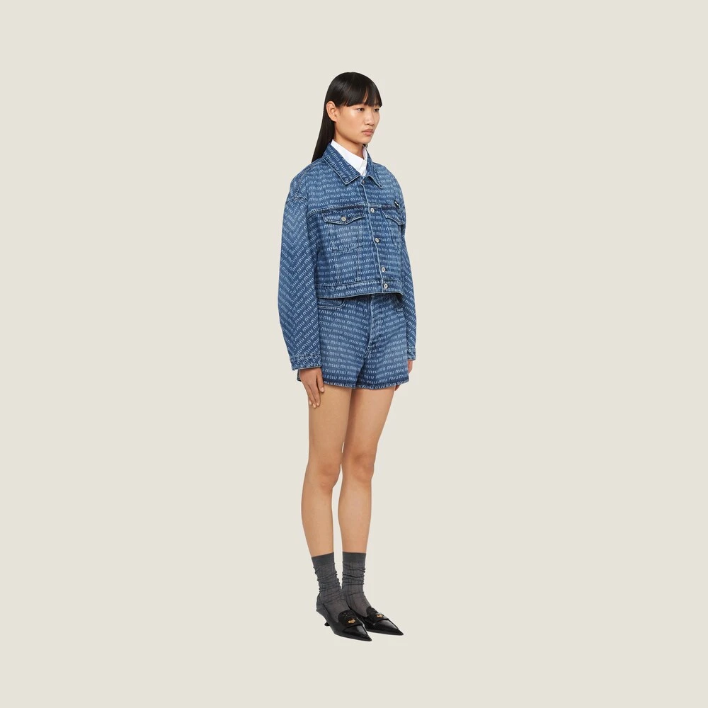 Miu Miu Denim Blouson Jacket - Image 5