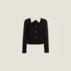 Miu Miu Single-breasted Embroidered Bouclé Jacket