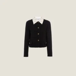 Miu Miu Single-breasted Embroidered Bouclé Jacket