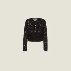 Miu Miu Single-breasted Lace Jacket