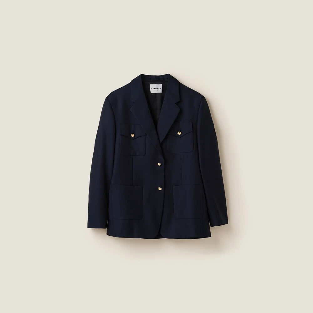 Miu Miu Single-breasted Batavia Jacket