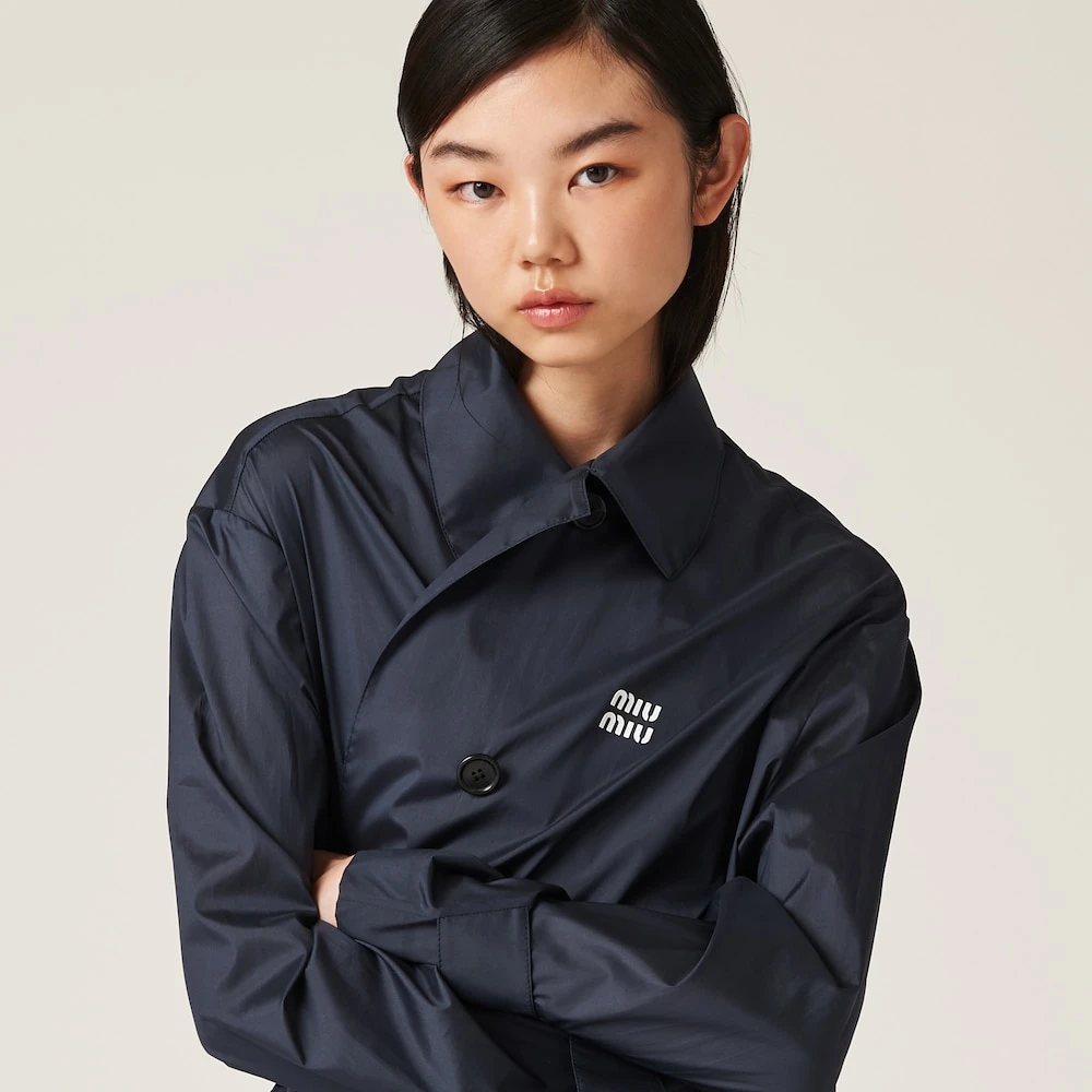 Miu Miu Technical Silk Coat - Image 4