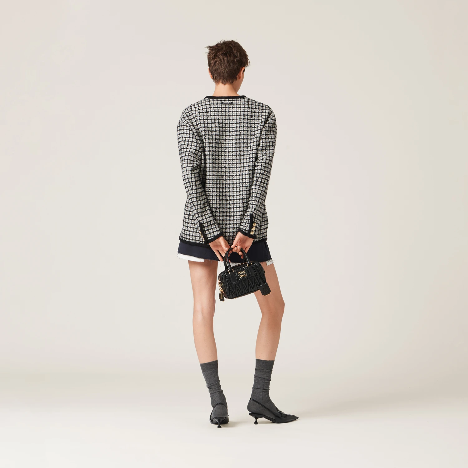 Miu Miu Single-breasted Boucle Jacket - Image 3