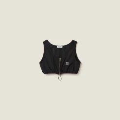 Miu Miu Technical Silk Top
