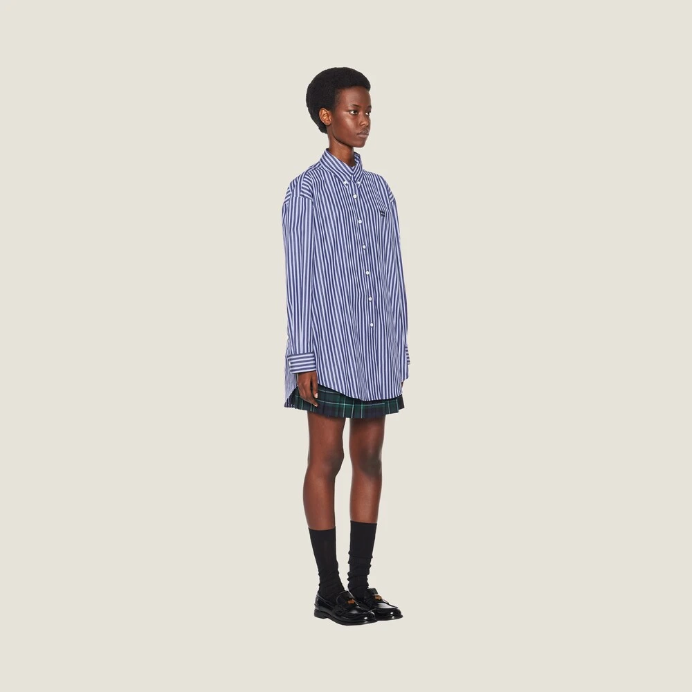 Miu Miu Oversized Poplin Shirt - Image 5