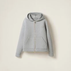 Miu Miu Embroidered Cotton Hoodie