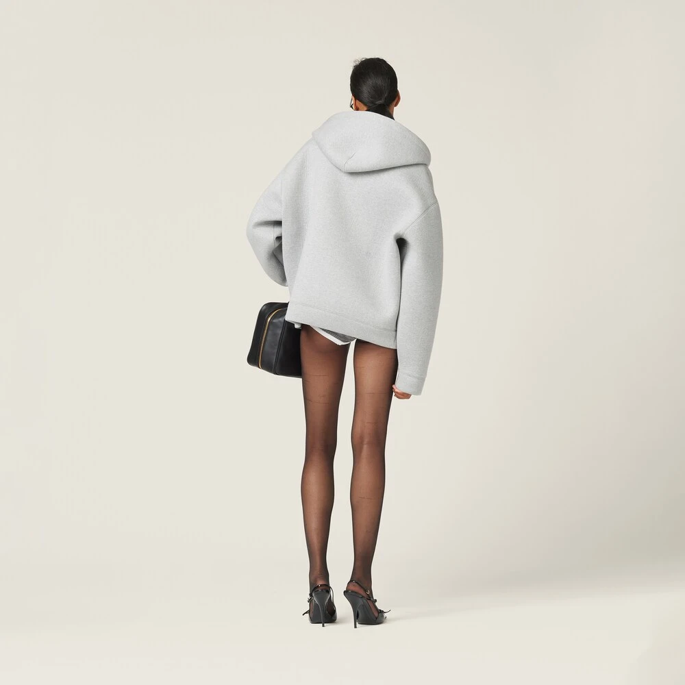 Miu Miu Embroidered Cotton Hoodie - Image 3