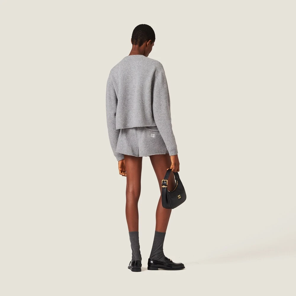 Miu Miu Wool And Cashmere Shorts - Image 3